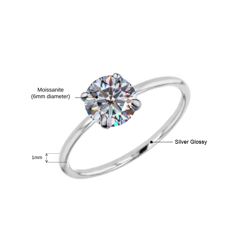 CLR 155M-6mm Moissanite - Image 3