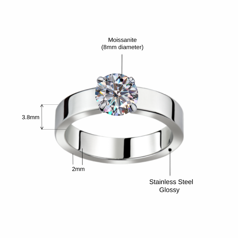 CMRG 404M-8mm Moissanite - Image 3