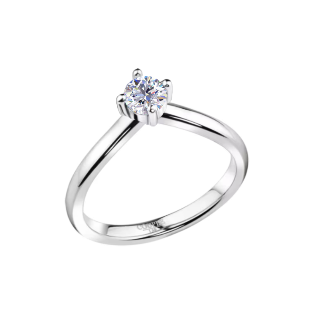CLR 133M-R5mm Moissanite